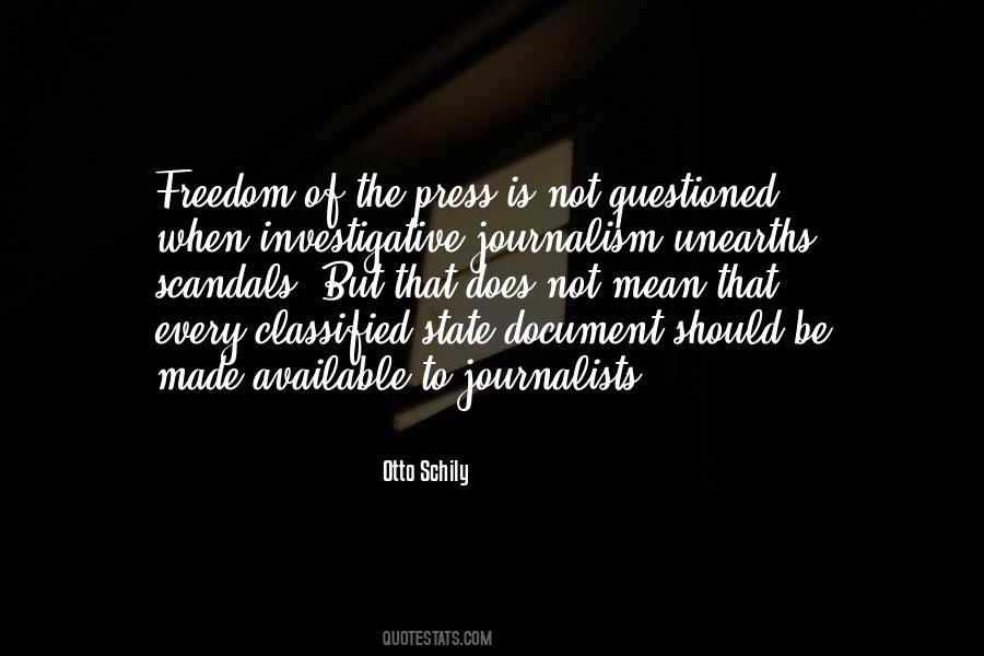 Investigative Journalists Quotes #285711