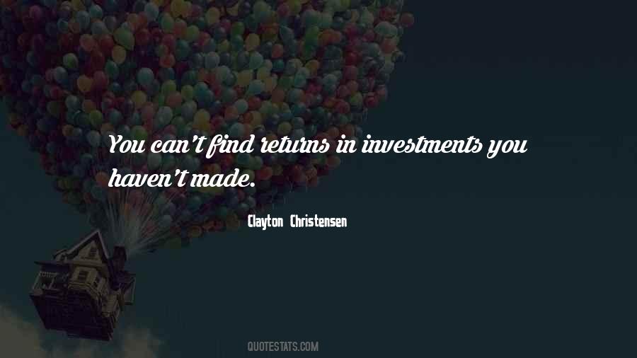 Investment Return Quotes #353473