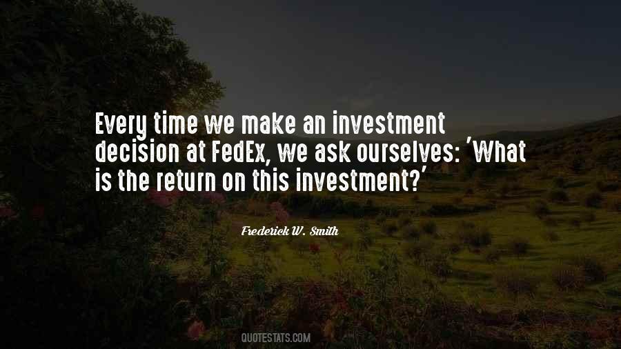 Investment Return Quotes #599445