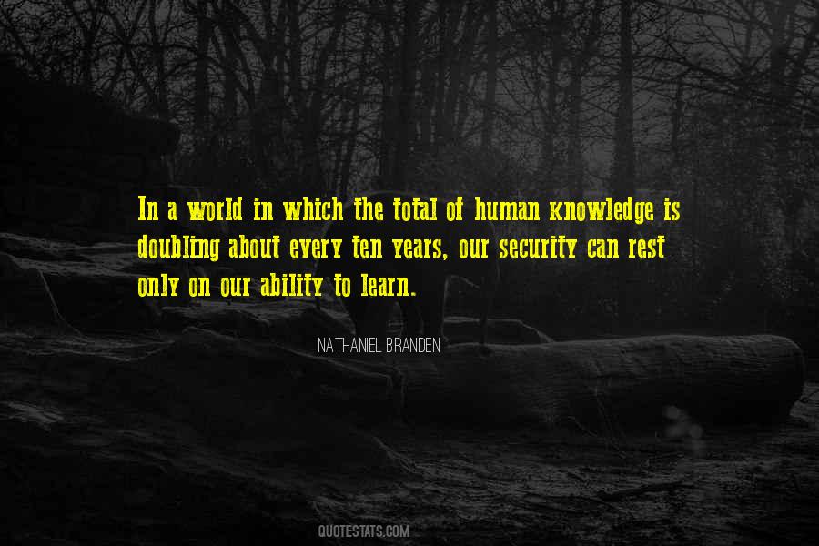 Quotes About The Ability To Learn #108050