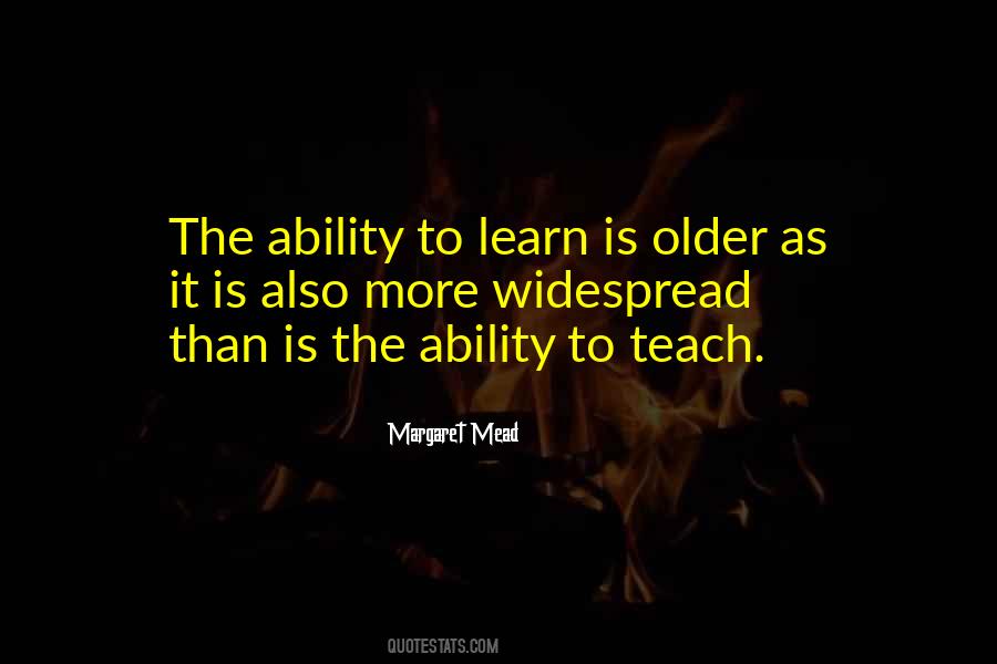 Quotes About The Ability To Learn #1168928