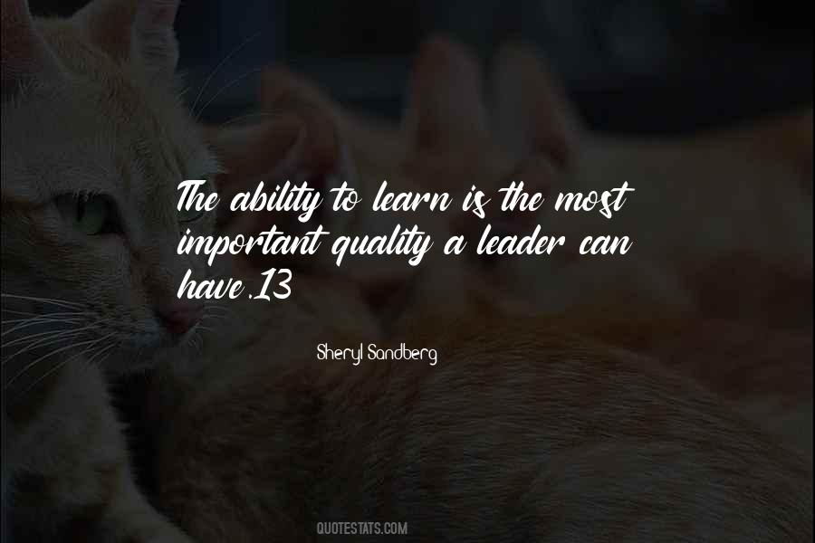 Quotes About The Ability To Learn #1528659