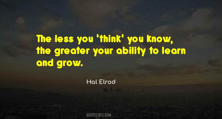 Quotes About The Ability To Learn #529986