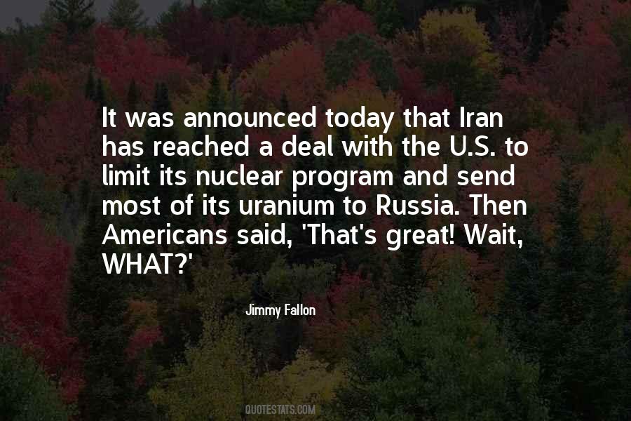 Iran Nuclear Quotes #1025474