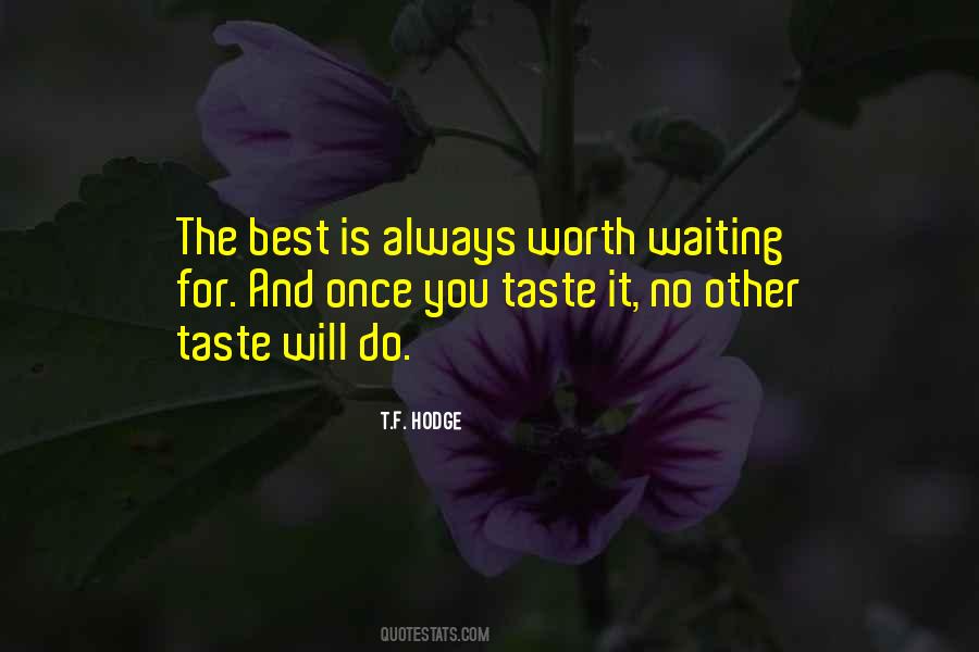 Is It Worth Waiting Quotes #1087540