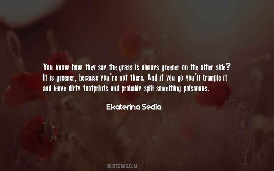 Is The Grass Really Greener On The Other Side Quotes #945484