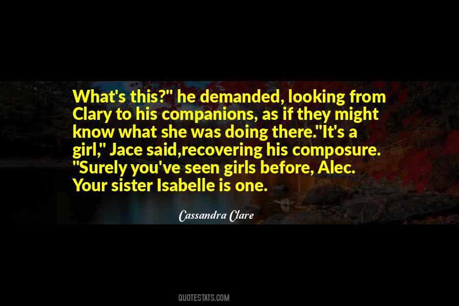 Isabelle And Clary Quotes #289452