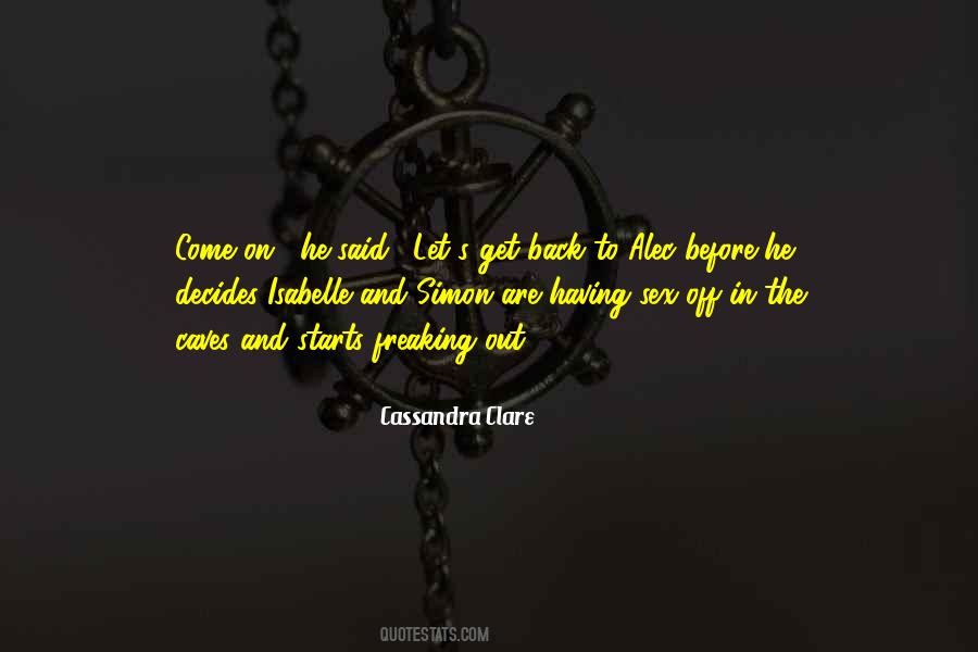 Isabelle Lightwood And Clary Fray Quotes #190000