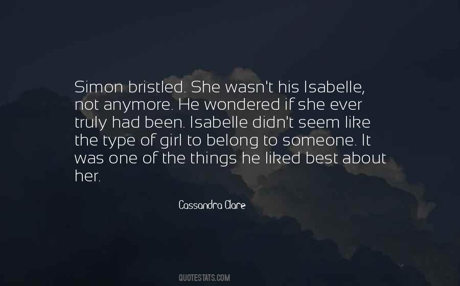 Isabelle Lightwood Simon Lewis Quotes #1009991