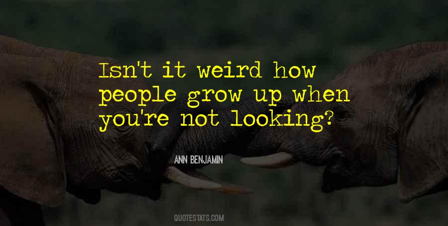 Isn't It Weird Quotes #252417