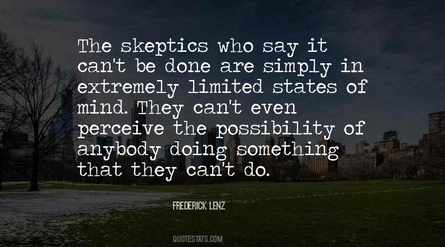 It Can't Be Done Quotes #1460215