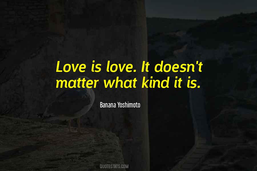 It Doesn't Matter Who You Love Quotes #437577