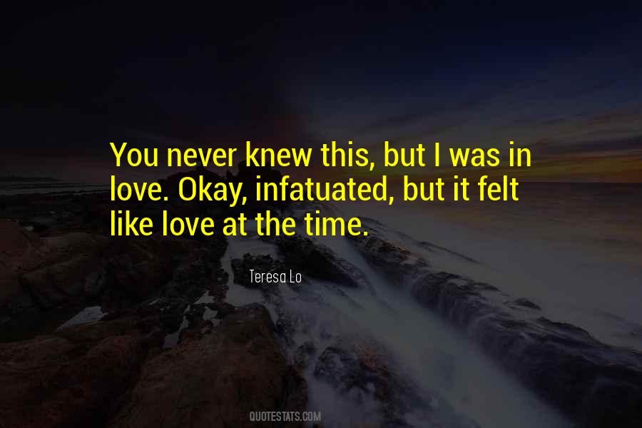It Felt Like Love Quotes #273846