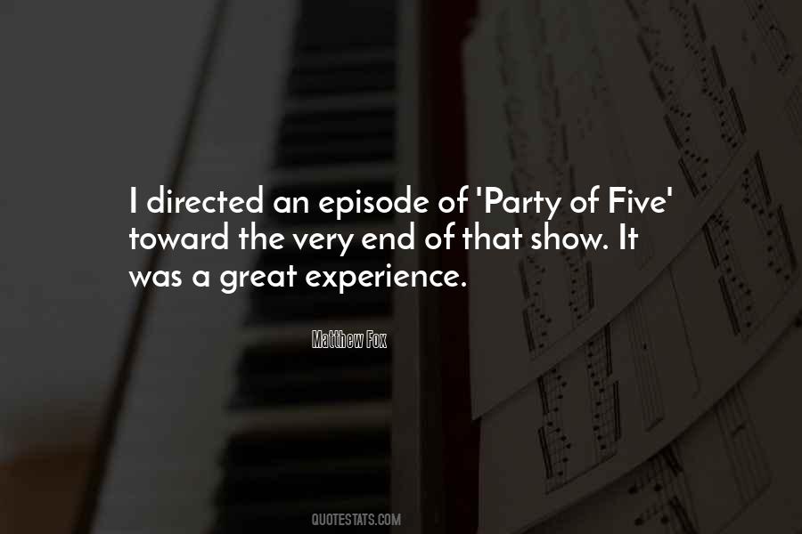 It Was A Great Experience Quotes #1036712
