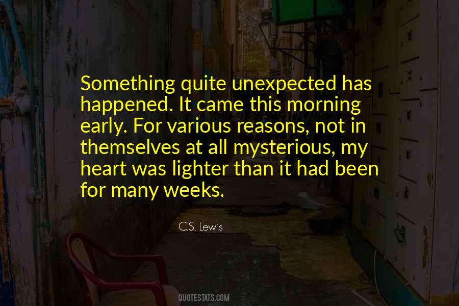 It Was Unexpected Quotes #1096418
