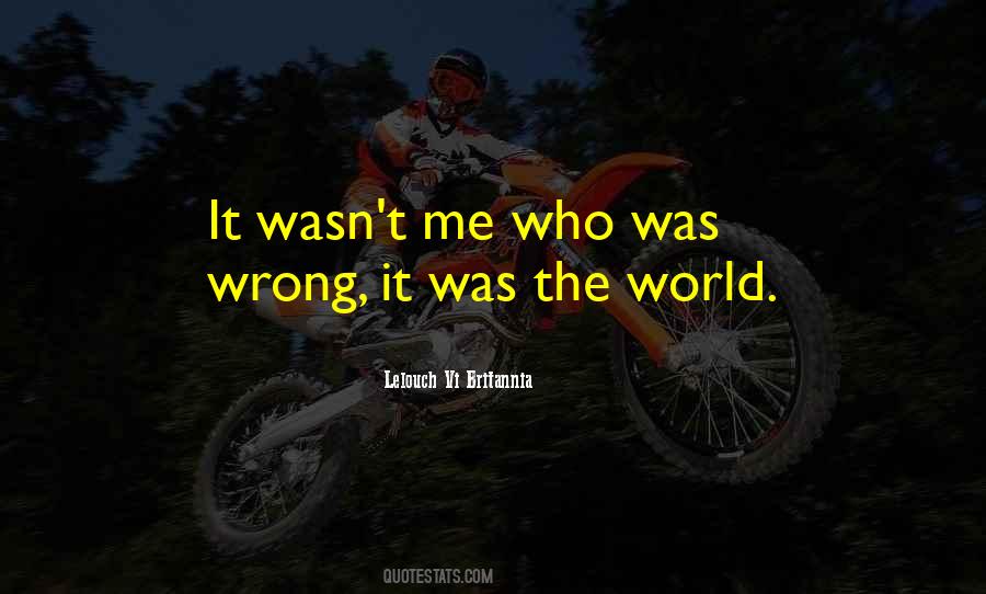 It Wasn't Me Quotes #1043421