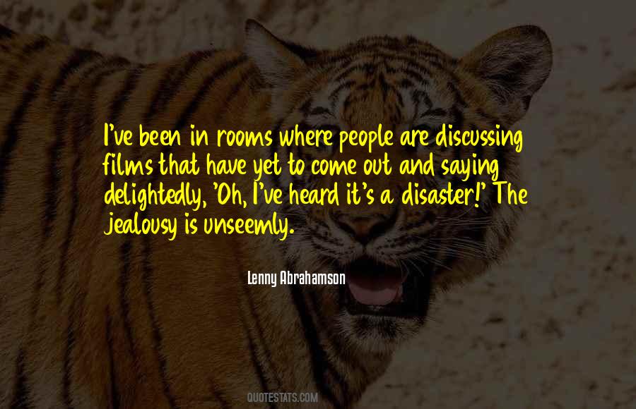 It's A Disaster Quotes #397873
