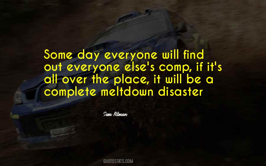 It's A Disaster Quotes #840953