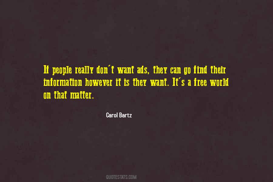 It's A Free World Quotes #1377959