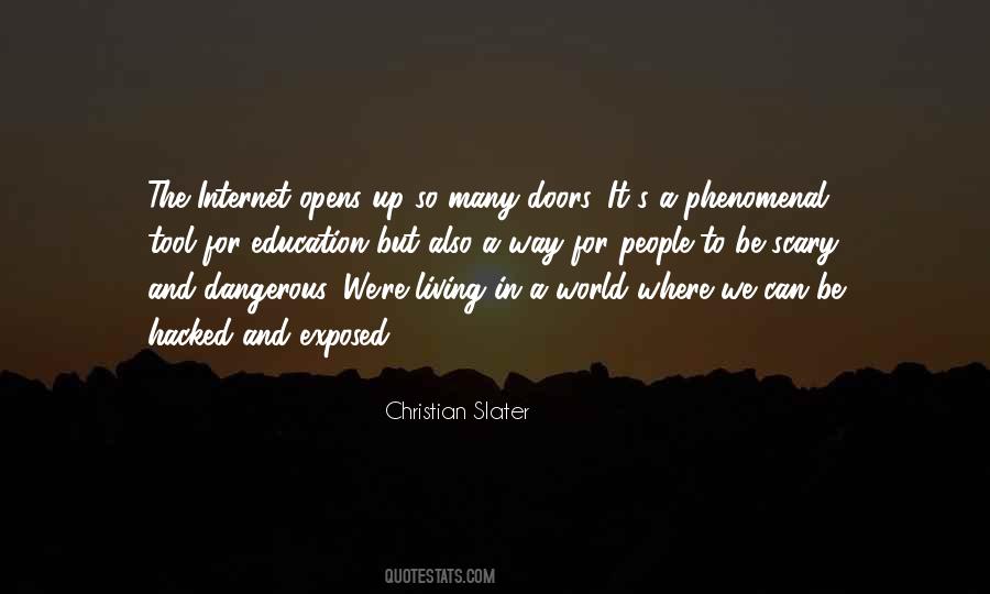 It's A Scary World Out There Quotes #91088