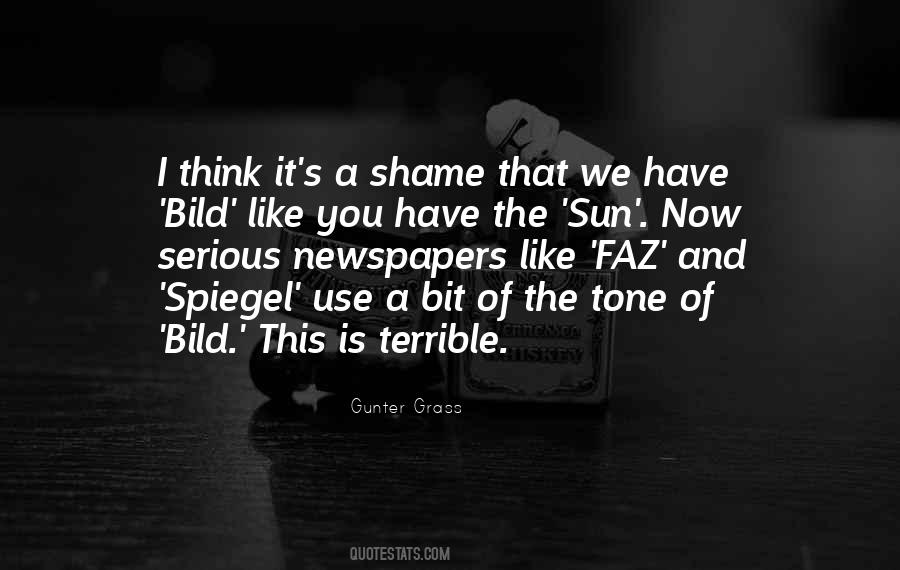 It's A Shame Quotes #199196
