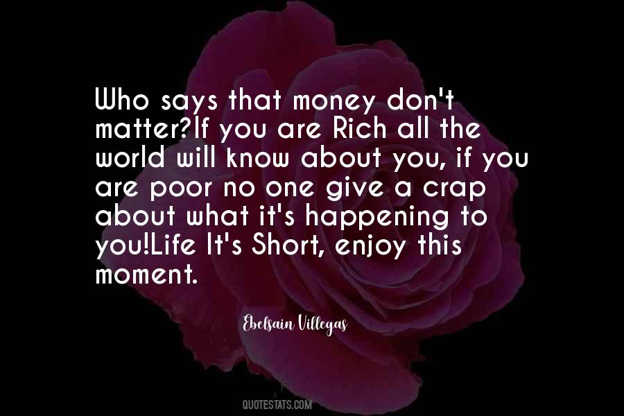It's All About Money Quotes #873742