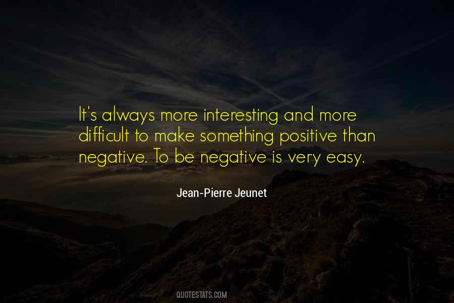 Quotes about being negative