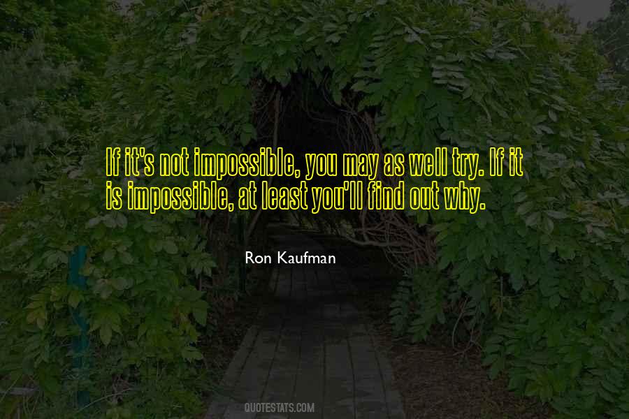 It's Not Impossible Quotes #1300939