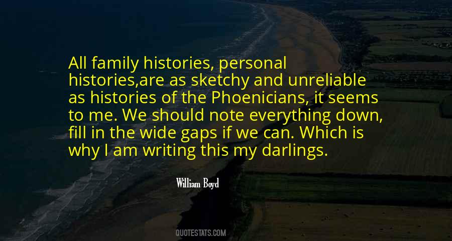Quotes About Family Histories #167478