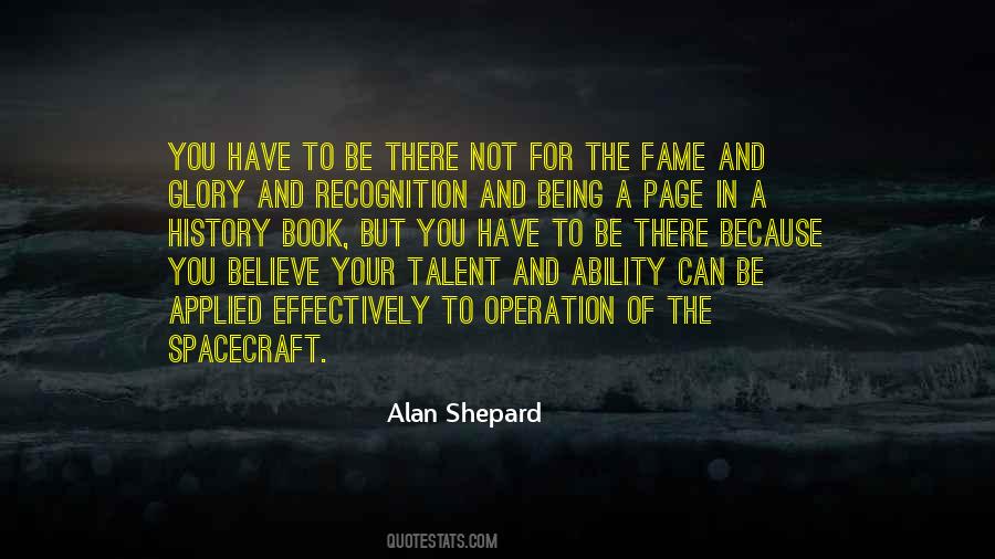 Quotes About Fame And Glory #1112570