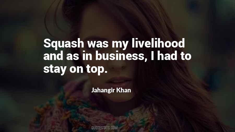 Jahangir Khan Squash Quotes #214153