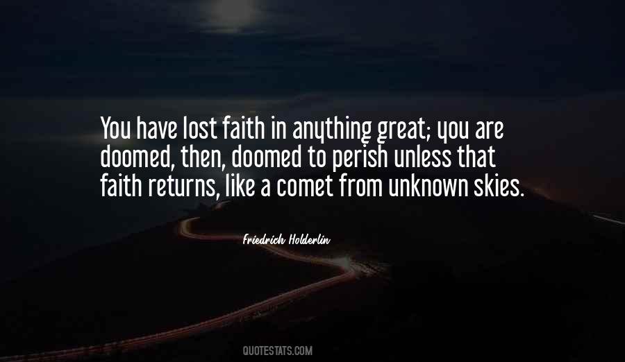 Quotes About Faith In The Unknown #1254684