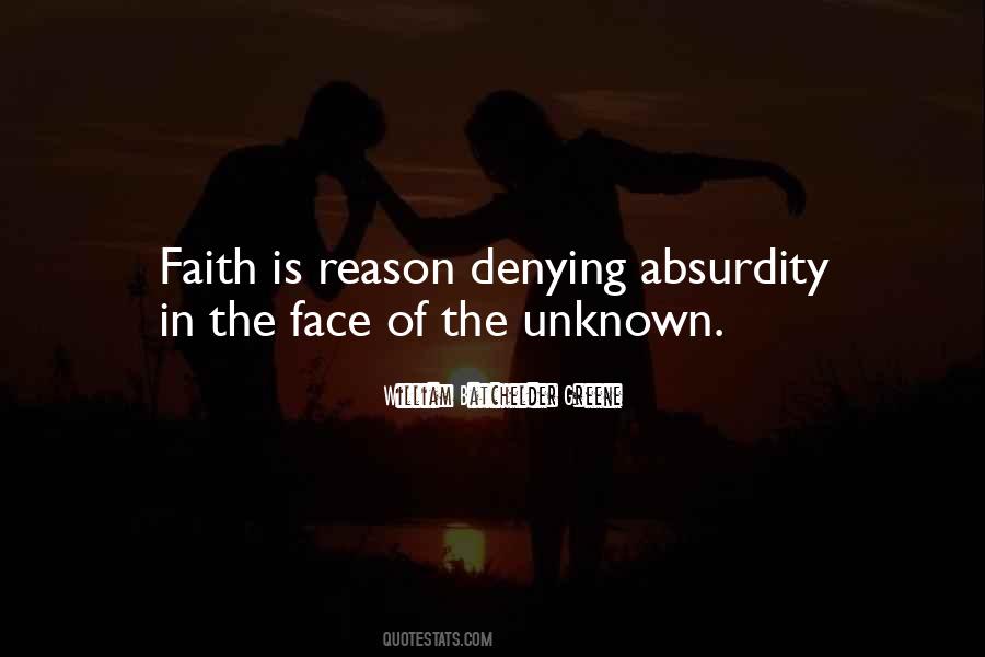 Quotes About Faith In The Unknown #175128