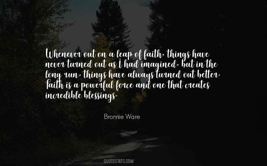 Quotes About Faith And Blessings #1236500