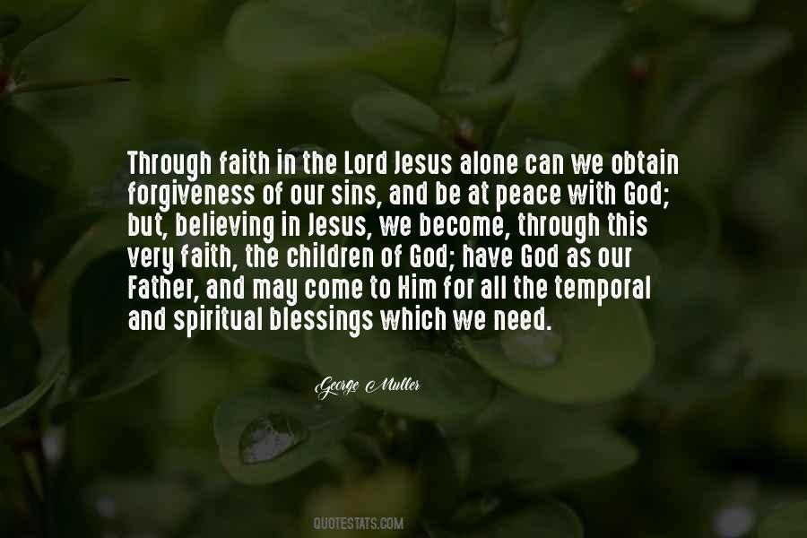 Quotes About Faith And Blessings #1458976