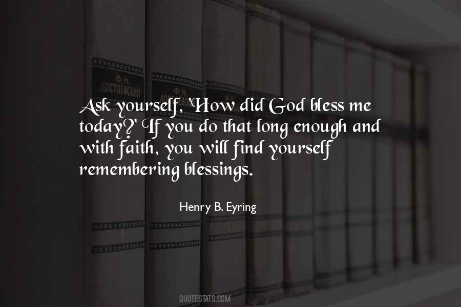 Quotes About Faith And Blessings #1530708