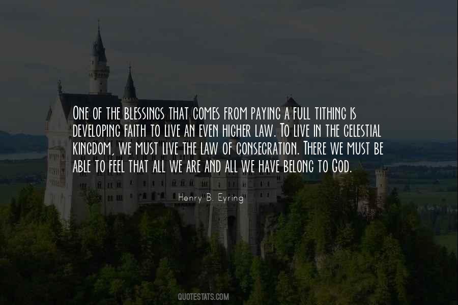 Quotes About Faith And Blessings #1832298