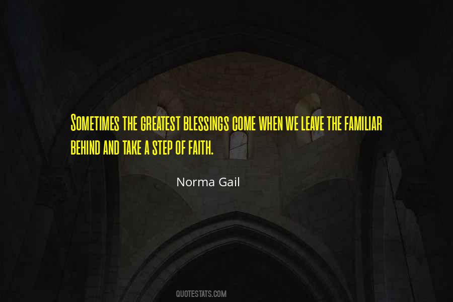 Quotes About Faith And Blessings #710865