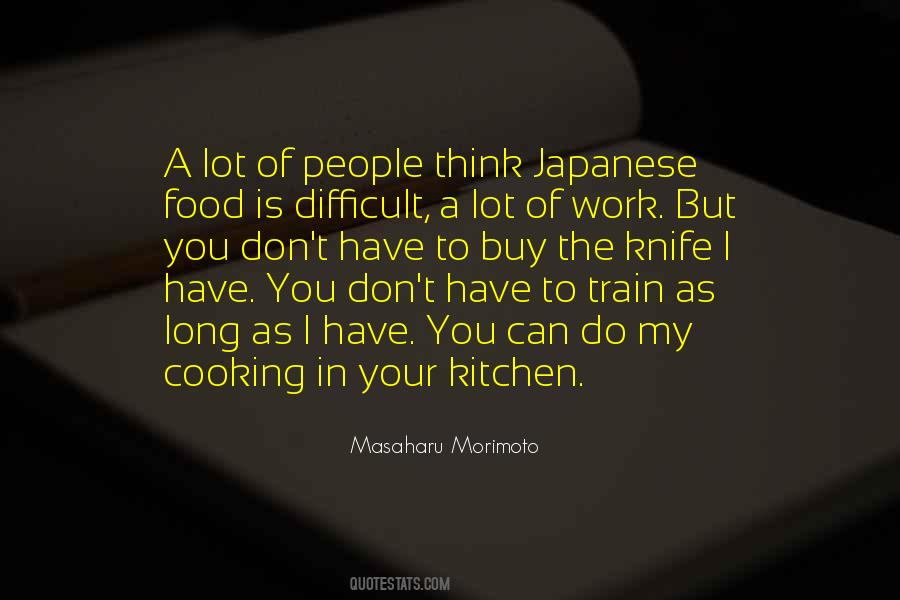 Japanese Cooking Quotes #754845