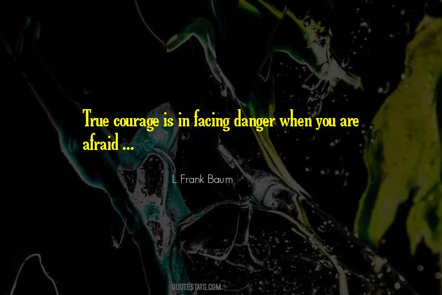 Quotes About Facing Danger #1787516