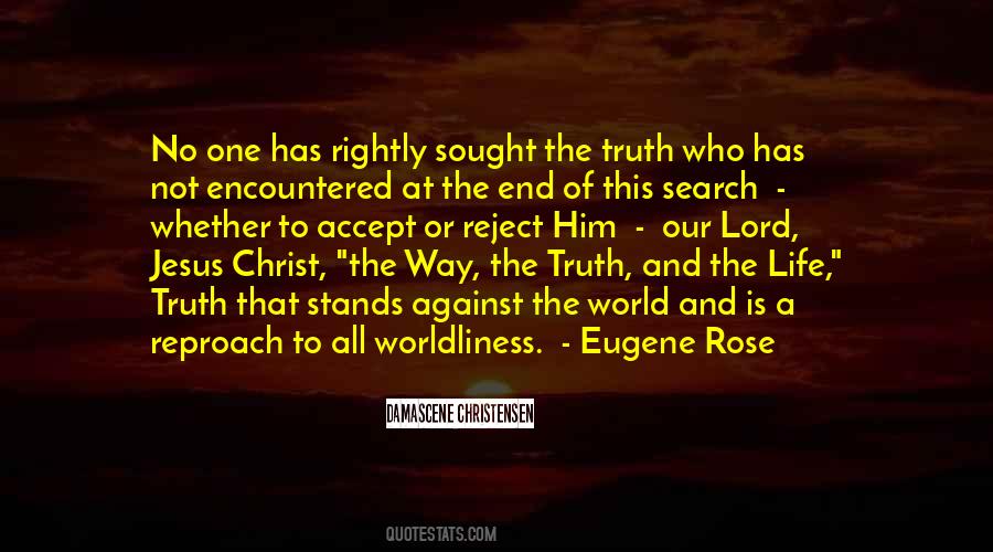 Jesus Christ Truth Quotes #346322