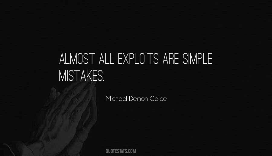 Quotes About Exploits #505257