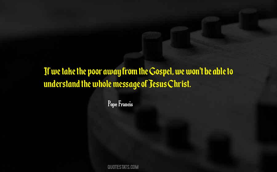 Jesus Poor Quotes #1518352