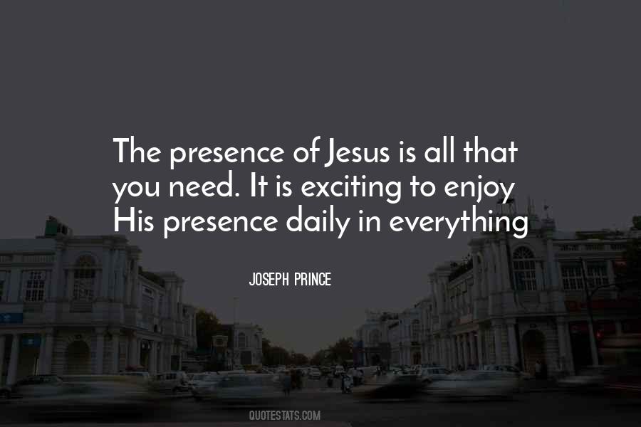Jesus Presence Quotes #265510
