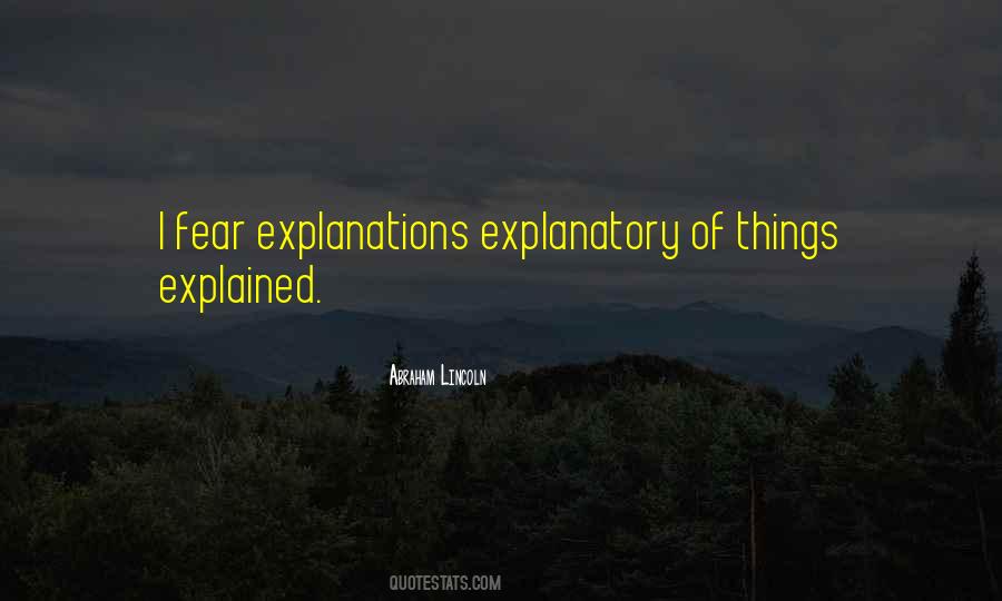 Quotes About Explanatory #1783238