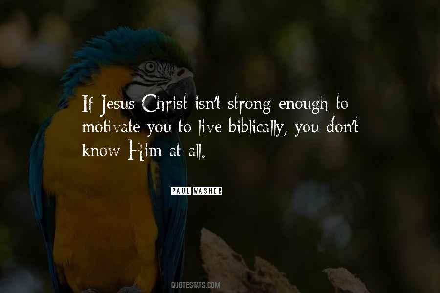 Jesus Strong Quotes #262706