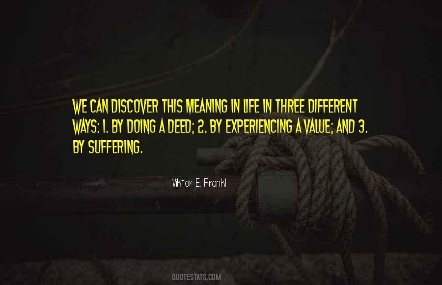 Quotes About Experiencing Different Things #82343