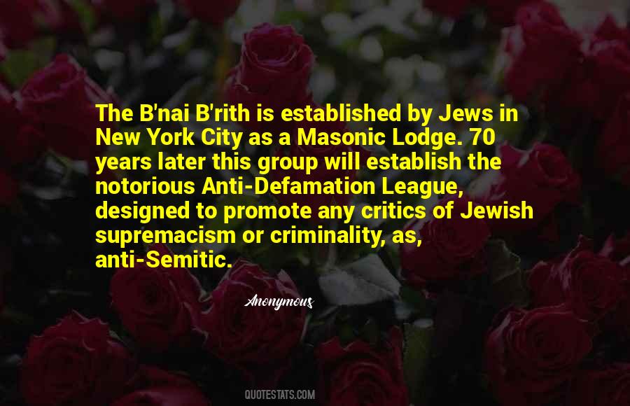 Jewish Supremacism Quotes #205969