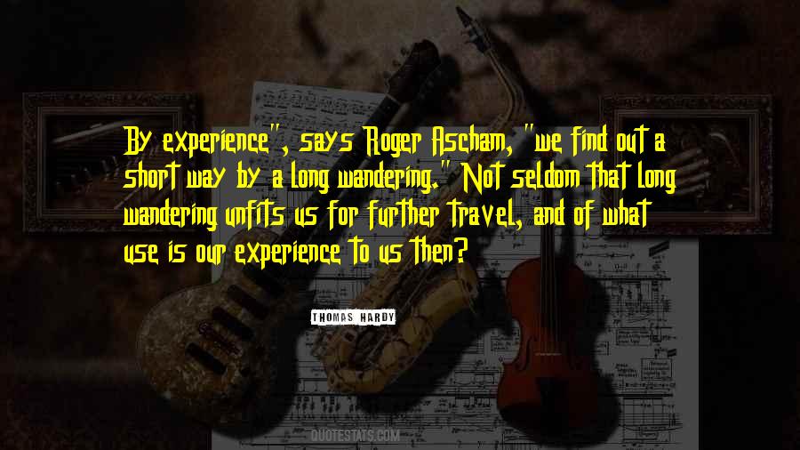 Quotes About Experience Travel #16249