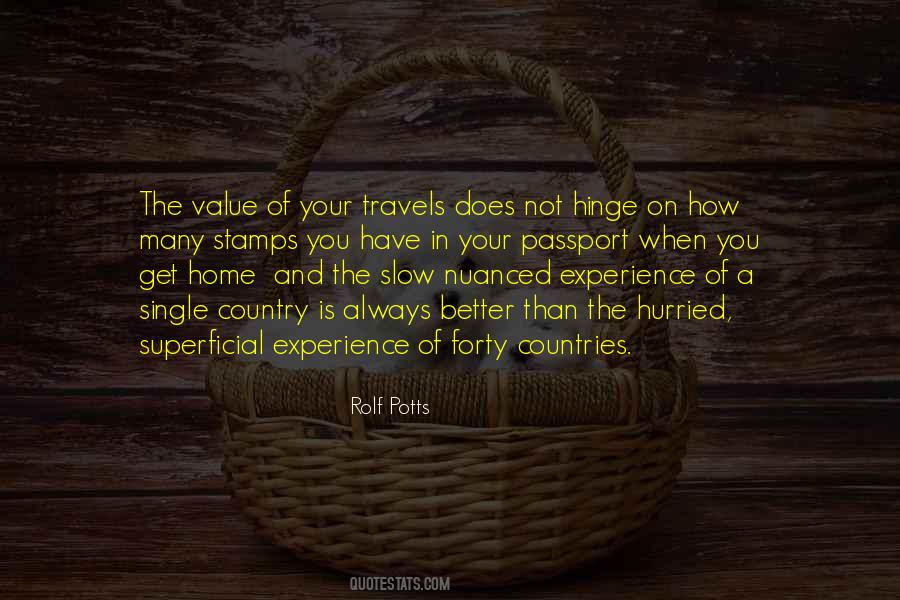 Quotes About Experience Travel #727115